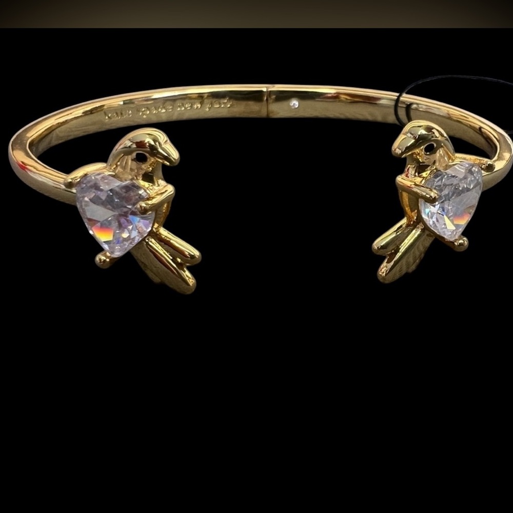 KATE SPADE Spring Scene Love Bird Bracelet Cuff NWT